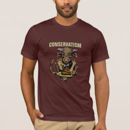 Konservatismus: Bull serviert Abendessen von Kuhdu T-Shirt