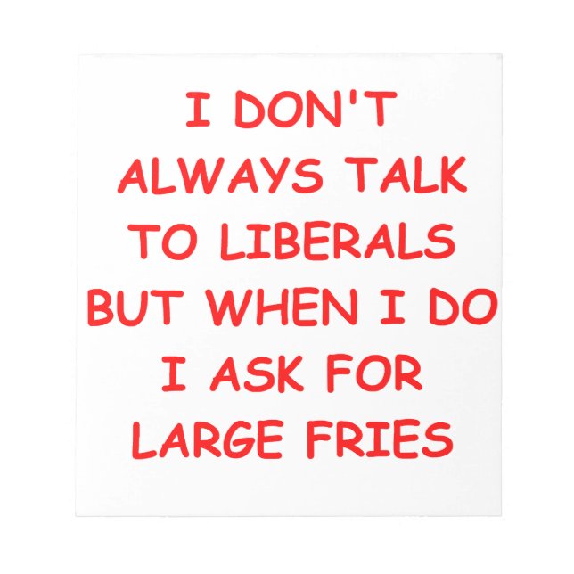 konservativ notizblock (Vorderseite)