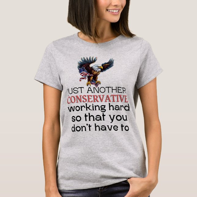 Konservativ, republikanisch lustig Wahlen 2024 T-Shirt (Vorderseite)