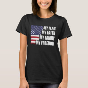 Konservative amerikanische Flaggen - Freiheit für T-Shirt