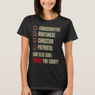 Konservative Bhutanese Christlich Patriotic T-Shirt