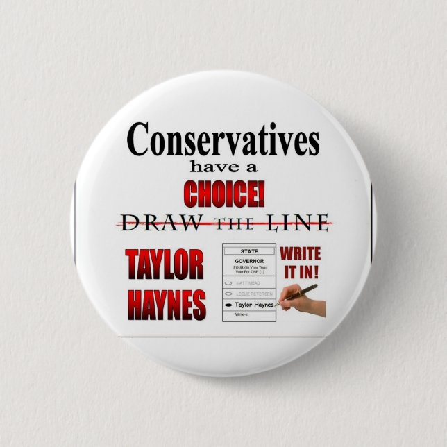 Konservative haben eine Wahl Button (Vorderseite)