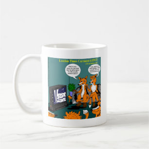 Konservative Nachrichten Lustiger Cartoon Kaffeetasse