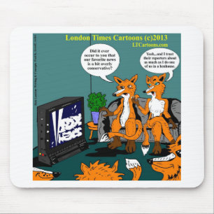 Konservative Nachrichten Lustiger Cartoon Mousepad
