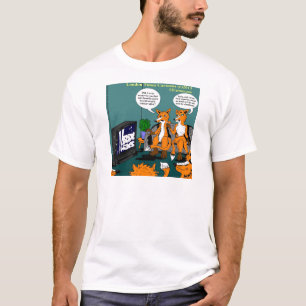 Konservative Nachrichten Lustiger Cartoon T-Shirt