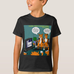 Konservative Nachrichten Lustiger Cartoon T-Shirt