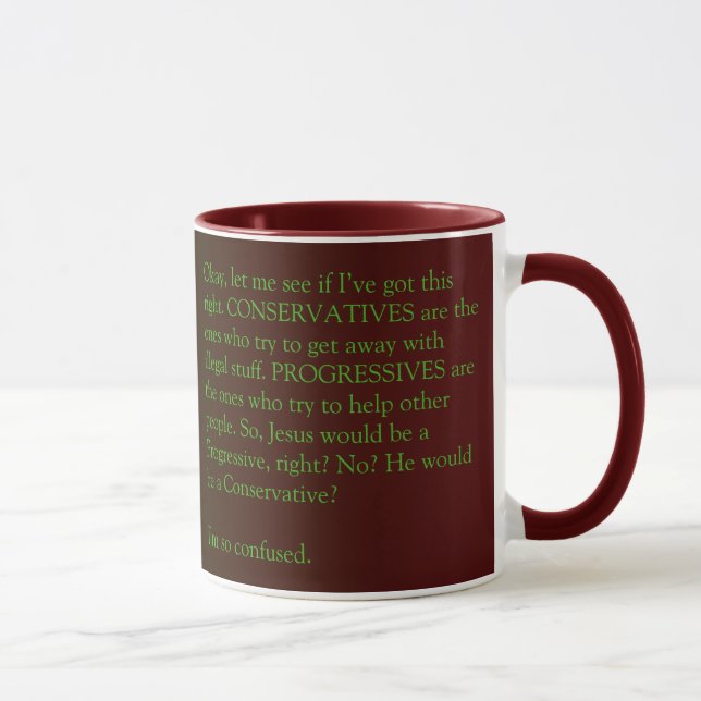 Konservative und Progressive Tasse (Rechts)