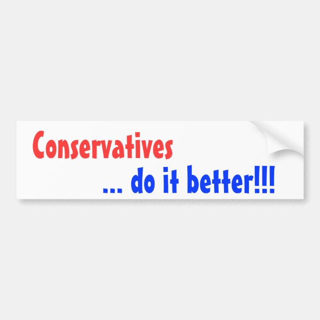 Konservative,… verbessert es!!! autoaufkleber (Vorne)