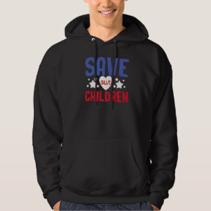 Konservativer Amerikaner Rettete Unsere Kinder Mam Hoodie