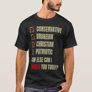 Konservativer bruneiischer christlicher Patriotism T-Shirt