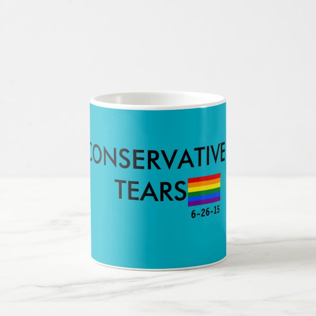 Konservativer zerreißt #lovewins kaffeetasse (Mittel)