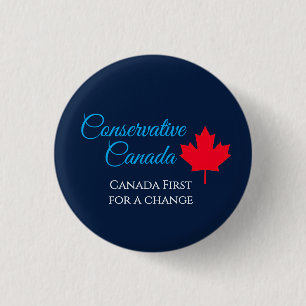 Konservatives Kanada. Kanada zuerst, ein Wechsel t Button