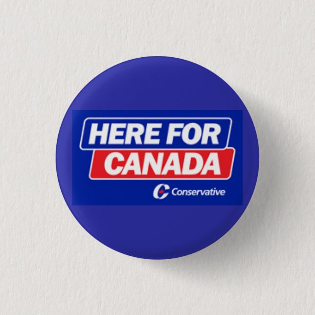 Konservatives Party - hier für Kanada Button (Vorderseite)