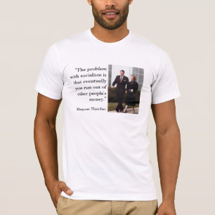 Konservatives Zitat Thatcher und Reagans T-Shirt