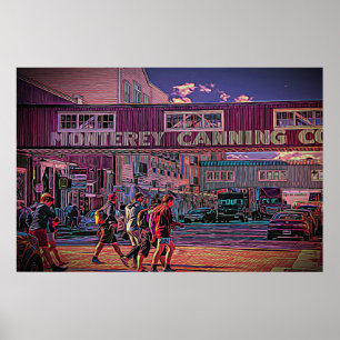 Konservenfabrik-Reihe, auf einem Plakat