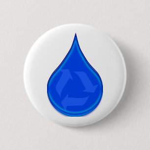 Konservieren Sie und retten Sie Wasser Button