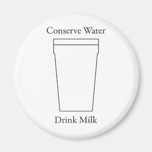 Konservieren Sie Wasser-Getränk MILCH Magnet