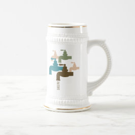 Konservieren Sie Wasser-Hahn Bierglas