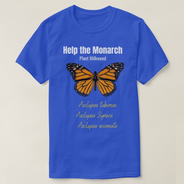 Konservierungskonzept für Monarchfalter T-Shirt (Design vorne)