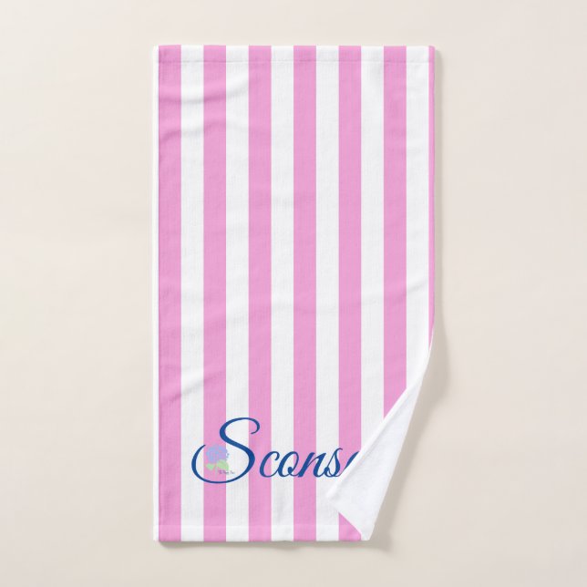 Konset/Handtuch, rosa Streifen Handtuch (Handtuch)