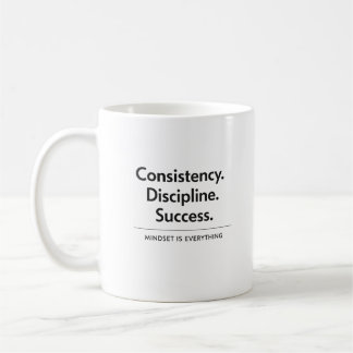Konsistenz Disziplin Erfolg Geschenk Kaffeetasse