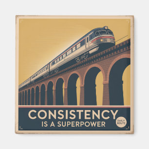 Konsistenz ist eine Supermacht Magnet