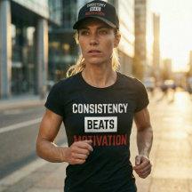 Konsistenz schlägt Motivation Gym Workout T-Shirt