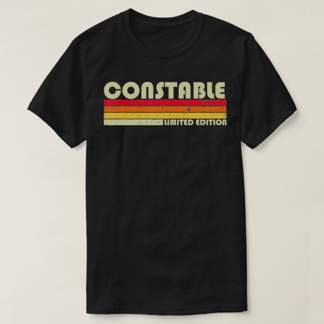 KONSTABLE Funny Job Title Professionals Geburtstag T-Shirt (Design vorne)