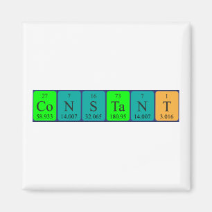 Konstanter periodischer Tabellenname-Magnet Magnet