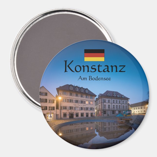Konstanz Souvenir Magnet (Vorderseite/Rückseite)