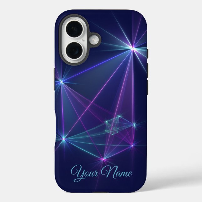 Konstellation, Abstrakte Fantasie Fraktal Art Name iPhone 16 Hülle (Rückseite)