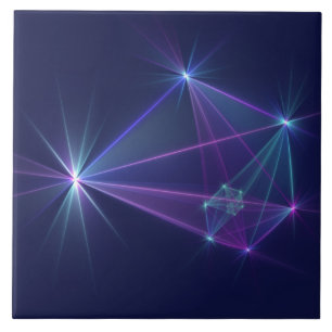 Konstellation, abstrakte Fantasy-Fraktal-Kunst Fliese