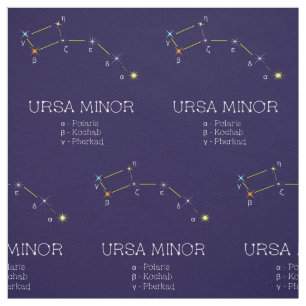 Konstellation der Sterne Ursa Minor Stoff