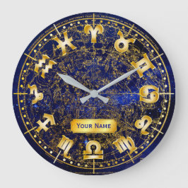 Konstellation der Zodiac Monogramm Süd-Halbkugel Große Wanduhr