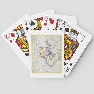 Konstellation des Aquarius, Platte 9 von "Atlas Co Spielkarten