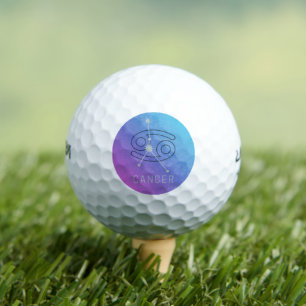 Konstellation des Horoskops für Krebs Zodiac Star Golfball