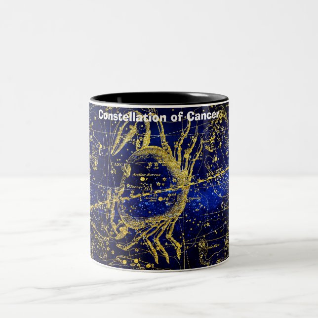 Konstellation des Krebses Zweifarbige Tasse (Mittel)