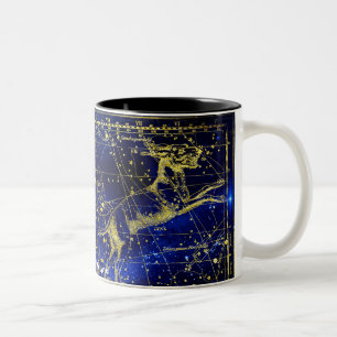 Konstellation des Luchses Zweifarbige Tasse