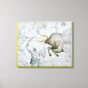 Konstellation des Stiers, überziehen 2 'vom Atlas Leinwanddruck