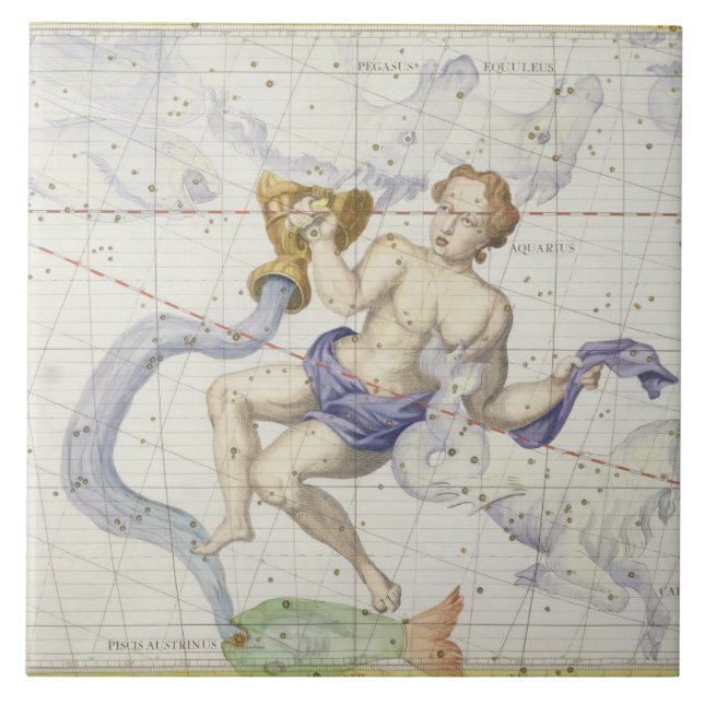 Konstellation des Wassermannes, überziehen 9 'vom Fliese (Vorderseite)