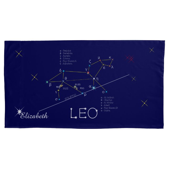 Konstellation LEO einzigartig, elegant Kissenbezug (Vorderseite)