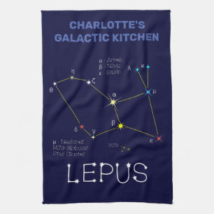 Konstellation Lepus Geschirrtuch