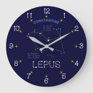 Konstellation Lepus Große Wanduhr
