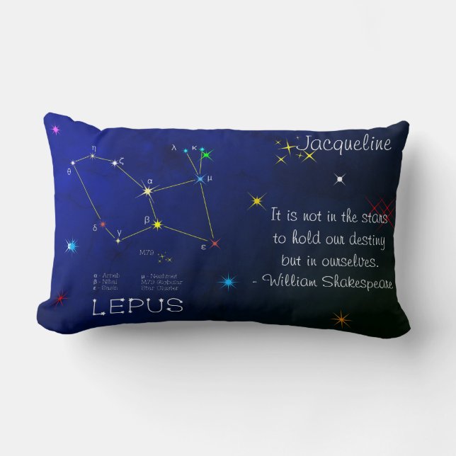 Konstellation Lepus Lendenkissen (Vorderseite)