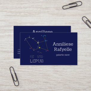 Konstellation Lepus Visitenkarte
