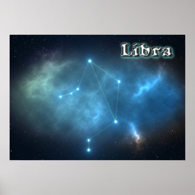 Konstellation Libra Poster (Vorne)