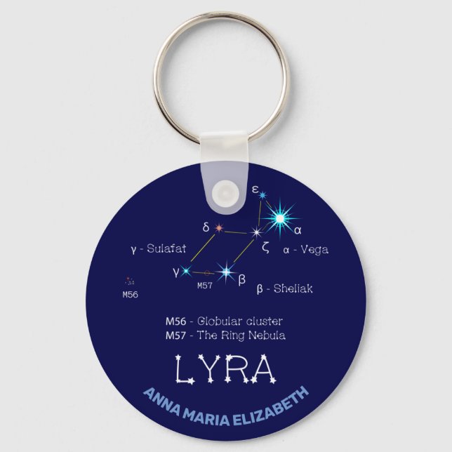 Konstellation Lyra Schlüsselanhänger (Vorderseite)