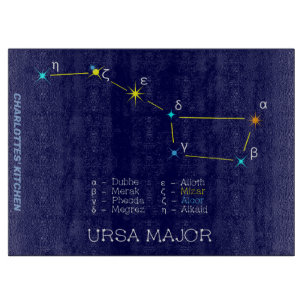 Konstellation Ursa Major Schneidebrett