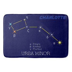 Konstellation Ursa Minor Badematte