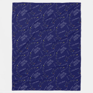 Konstellation Ursa Minor Fleecedecke